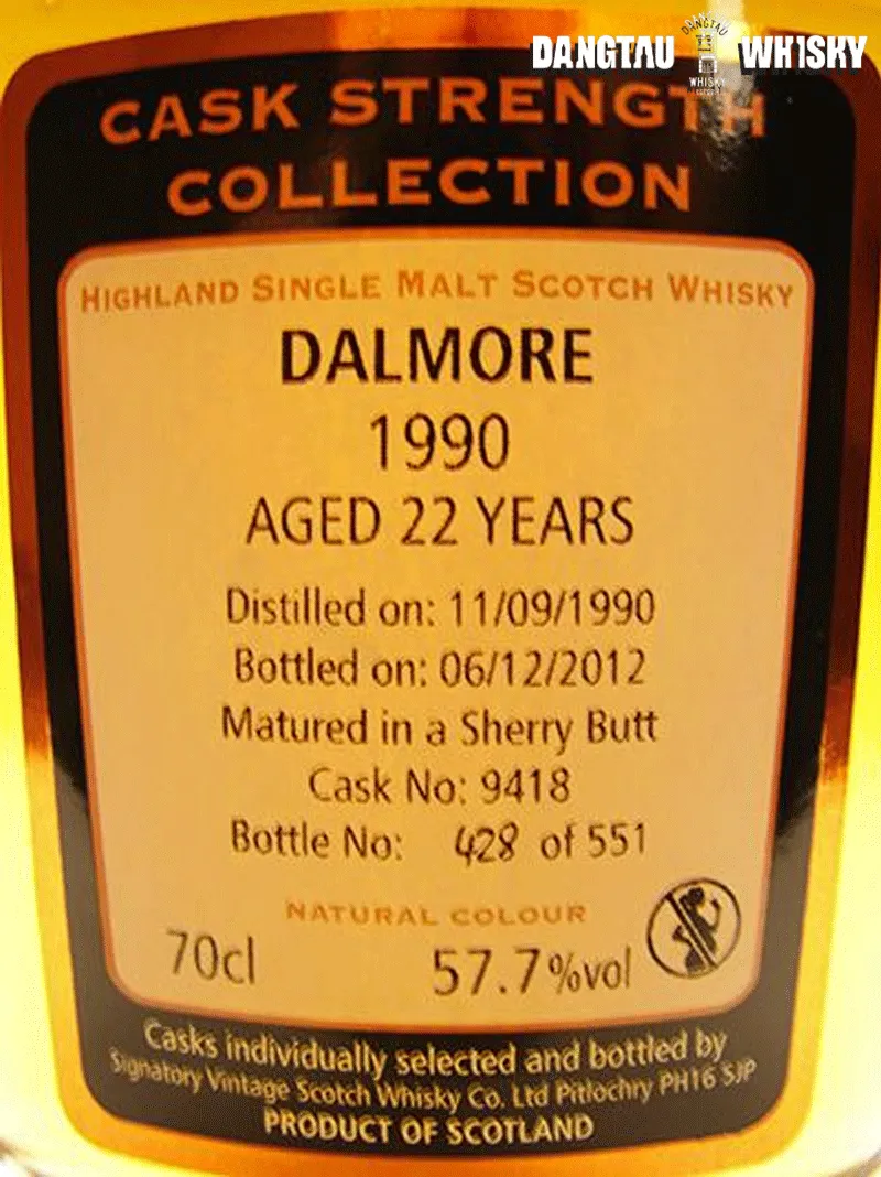 Dalmore 1990 Signatory 22 Year Old