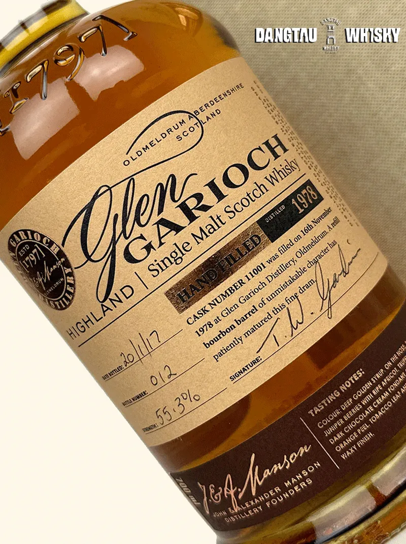 Glen Garioch 1978 Hand Filled Cask