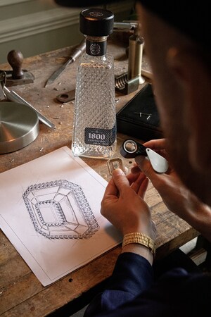 1800 Tequila Diamond Brooch Sketch | DangTau Whisky