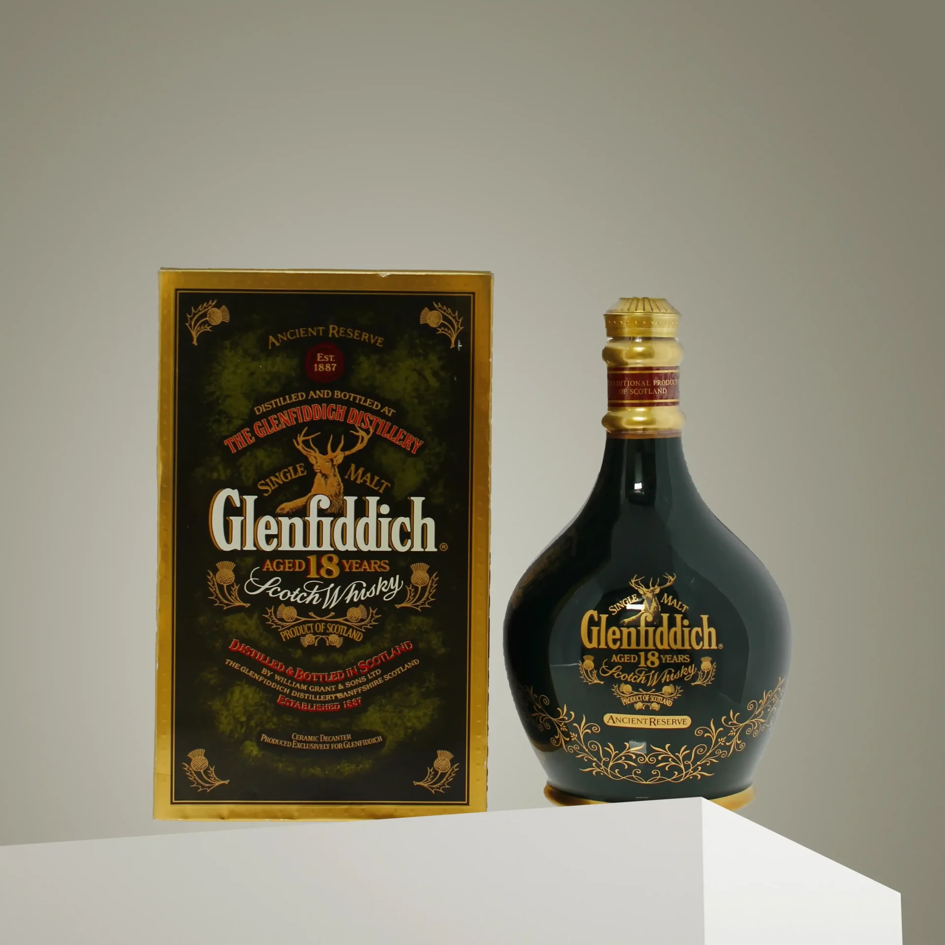 Glenfiddich 18 Year Old Ancient Reserve Green Decanter | DangTau Whisky